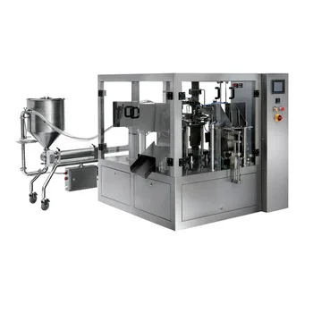 Automatic 100g 1000g shampoo sauce liquid rotary packing machine