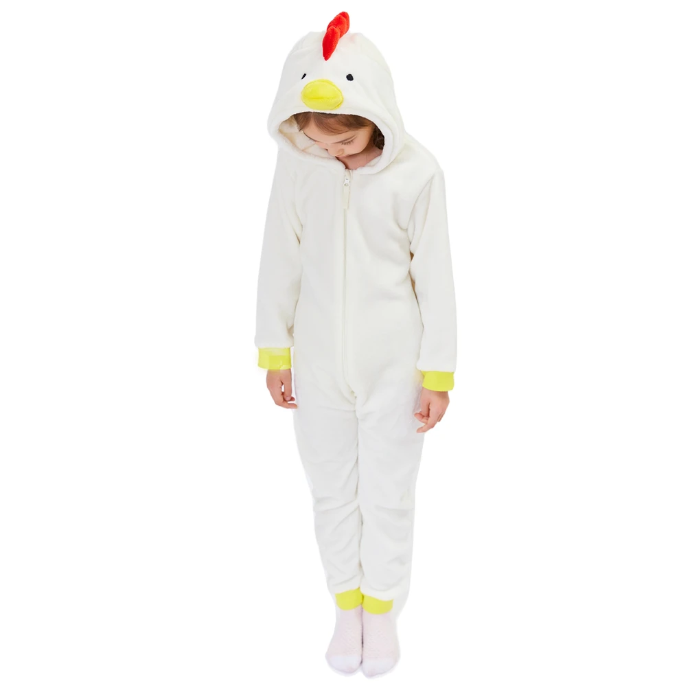 
Childrens Pajamas Wholesale Hot Selling Cute Chicken Animal Onesie Kids Costumes 