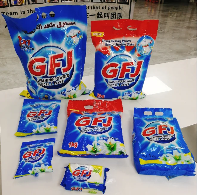 GFJ  High-performing Soap Powder Laundry Detergent Powder for Family Use to Africa Market