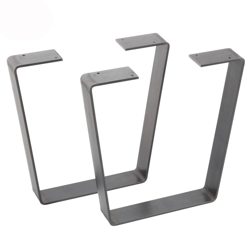 Настраиваемая Высококачественная недорогая кисточка из нержавеющей стали, Настольная рама, технология сварки, черная металлическая квадратная полированная ножка