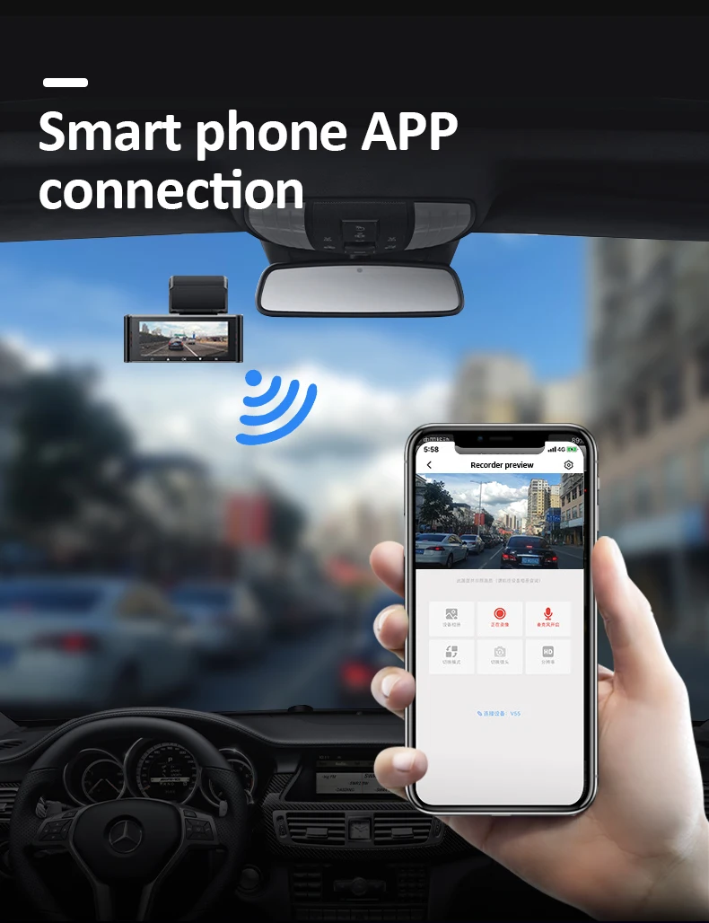 Скрытая камера 360 градусов полный высокой четкости 1080p черный ящик автомобиля тире с возможностью съемки видео 4k мобильный запись ночного видения