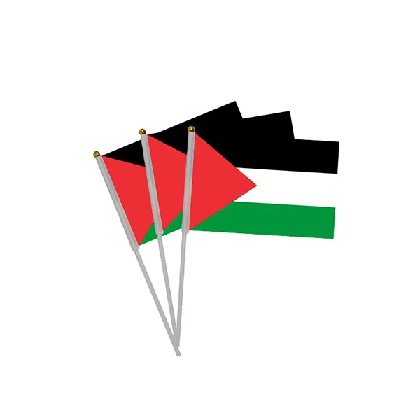 Custom Palestinian Country Polyester Mini Palestine Hand Waving Flag