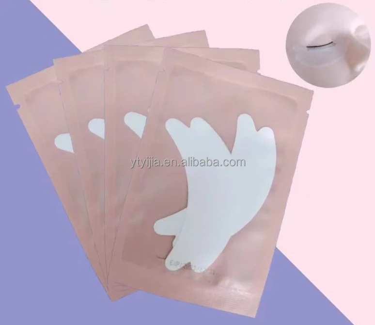 Private Label Custom pink foam tape eye pads under eye pad For Eyelash Extension OEM lint free eyepads microfoam gel Lash patch