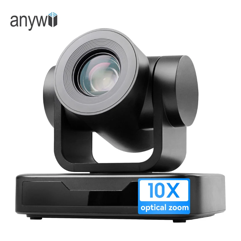 Anywii Live Streaming Broadcasting 1080P Ptz Camera 10x Zoom Hdm I Ndi Ai Auto Tracking Ptz Webcam For Church Conference