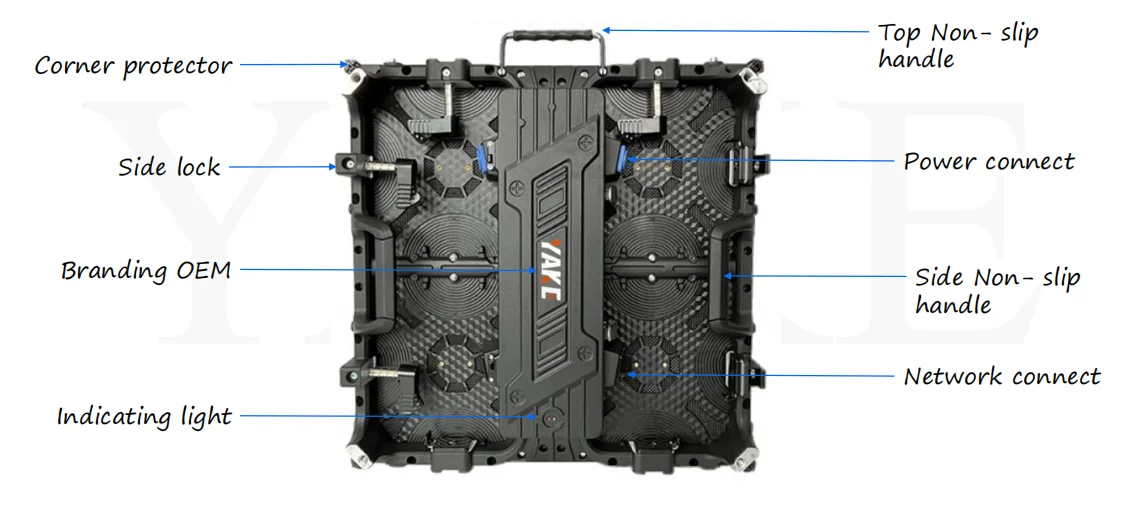 YAKE High Brightness Pixel Pitch 2.9mm P2.9 Outdoor Waterproof Led Rental Media Display Screen Panel Stage Led Screen for Event