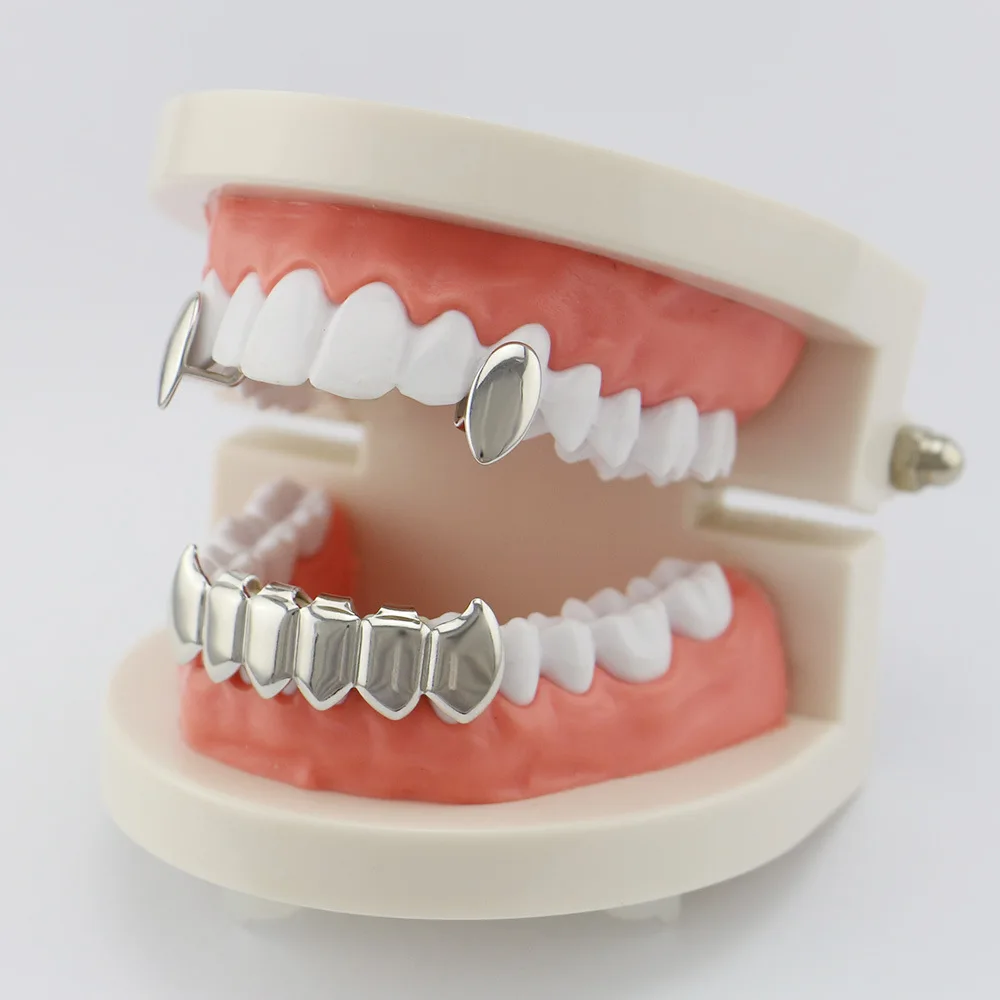Hiphop Top Teeth Grillz Gold