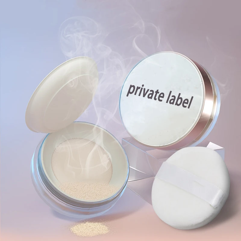 Oil Absorbing Setting Powder Can Be Customized Private Label Blur Pores Fine Lines Smooth Skin 13 Shades Loose Powder