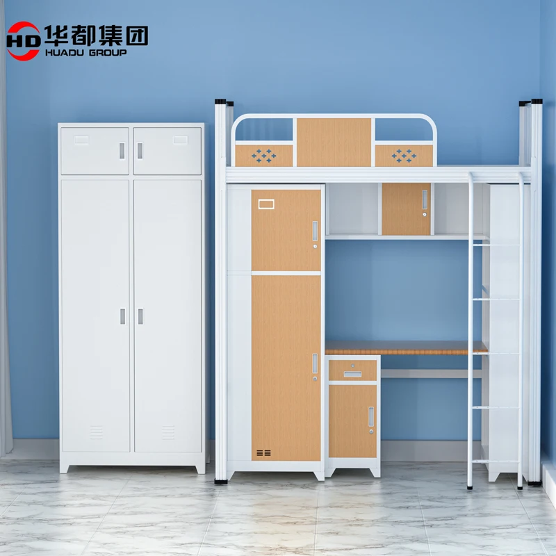 High quality metal frame bunk bed combination bunk bed for college dorm