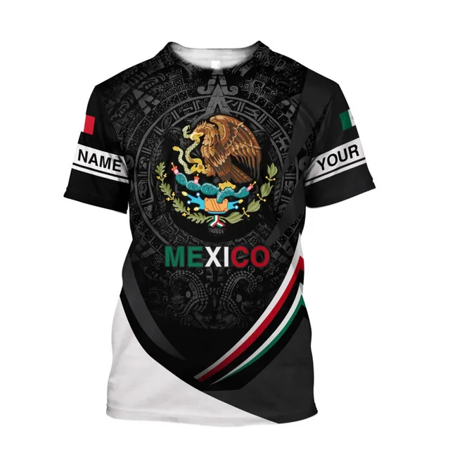 Hot Trending 2024 Fans Cheering Products Mexican T-shirts Mexico Clothing Flag Shirt For Sports Men