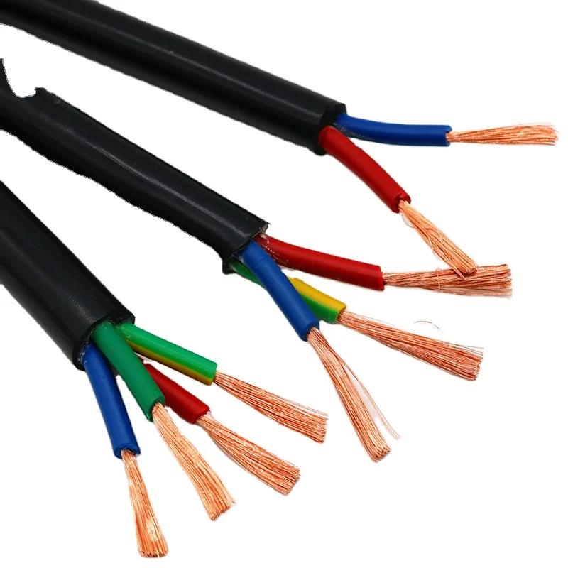 BS En 50525 Flexible Rvv 3185y Copper Conductor PVC Sheath House Building Equipment Power Cable Wire