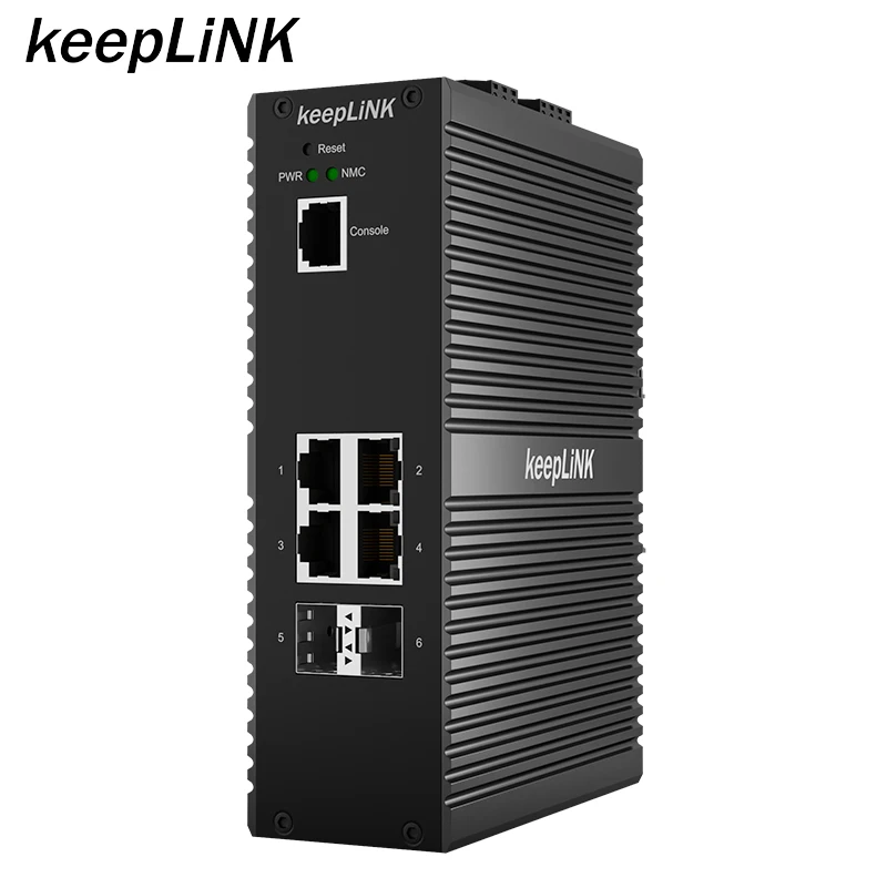 High Level FCC Class A Industrial 4 gigabit poe with 2 sfp layer 2 management Ethernet switch OEM ODM