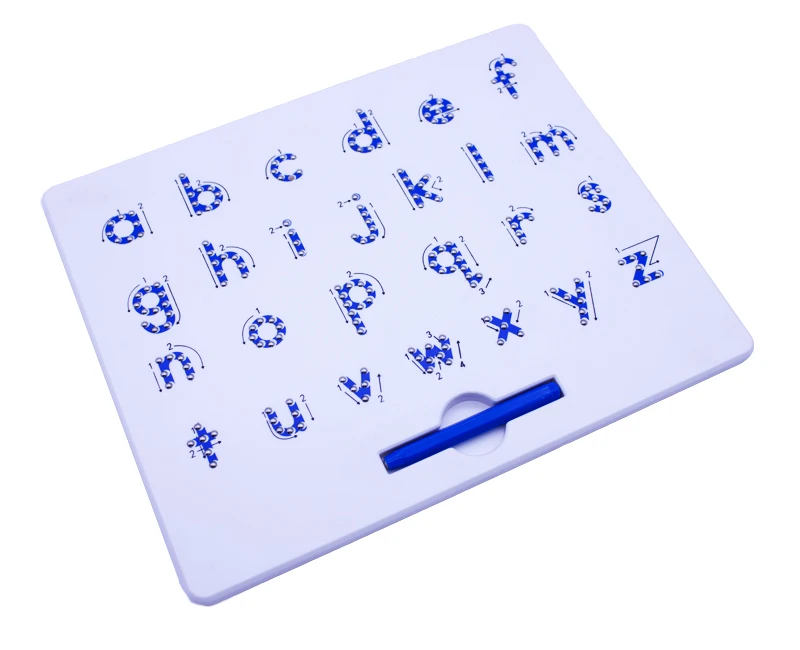 26 ABC Plastic Letter Writing Board for Kids Erasable Magnetic Drawing Board Magpad