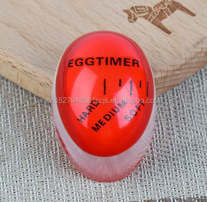 
Egg-shaped Mechanical Colour Changing Egg Timer Heat Sensitive Egg Timer in Boil Water For Cooking Kitchen Tools 