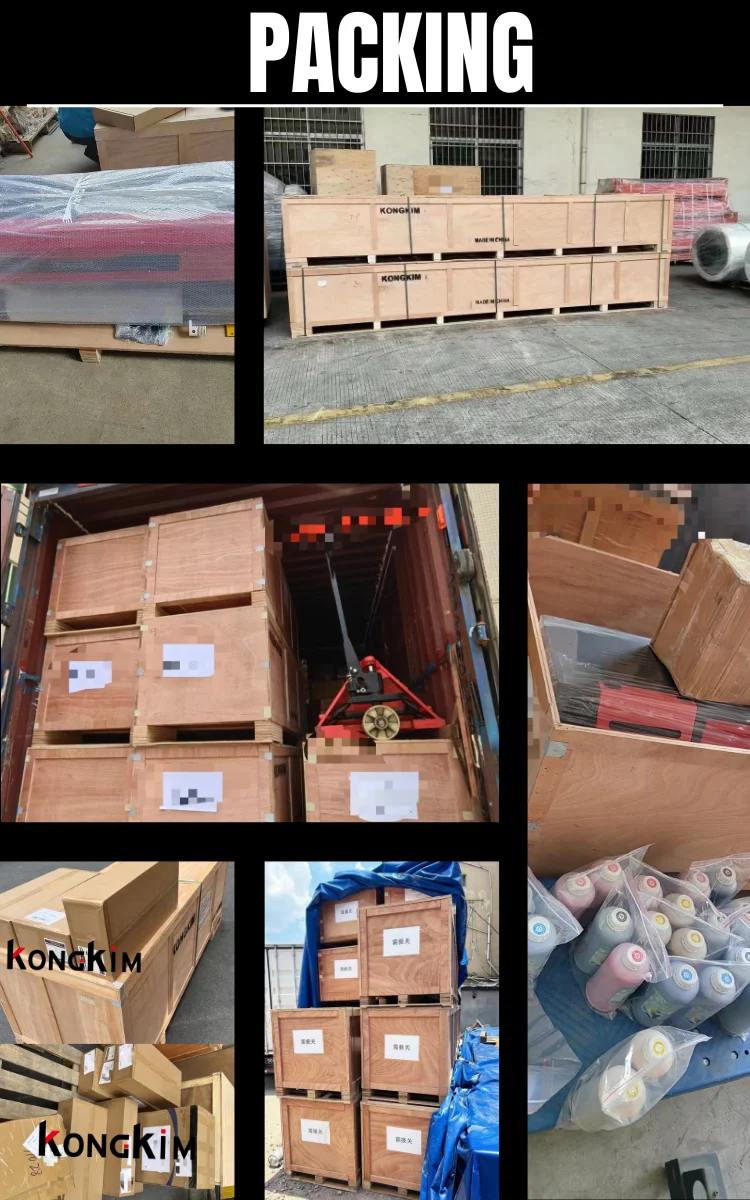 Промышленный широкоформатный экосольвентный принтер Kongkim для печати на баннерах виниле и сублимационной бумаге (рулон-в-рулон)