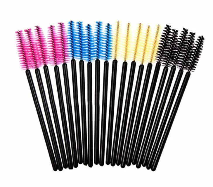 
50pcs/pack Disposable Eyelash extension Brush Mascara Wands Applicator Wand Brushes Makeup Brush Small Eye Lash 