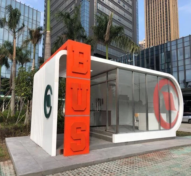 Уличная мебель укрытие для автобуса на солнечной батарее умная автобусная станция