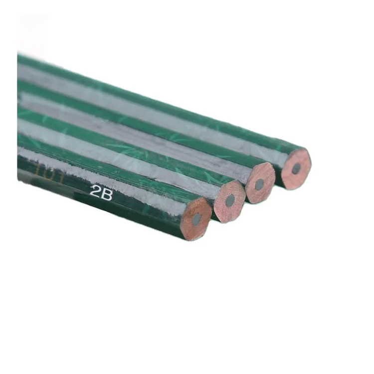 High quality wooden standard pencils 12PCS 2B HB pencil with eraser for sketching writing