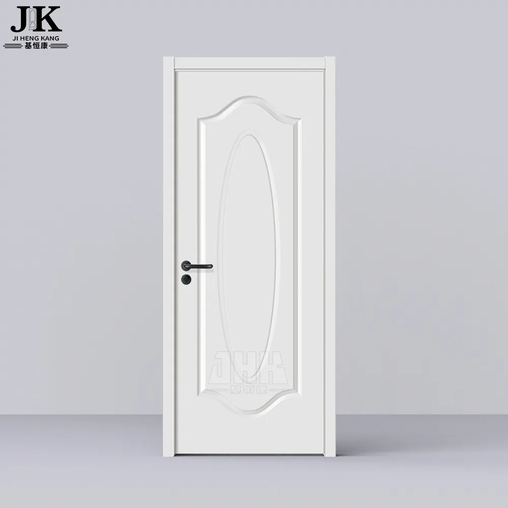 JHK-однопанельные межкомнатные двери белые простые белые деревянные двери