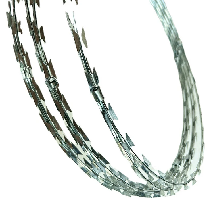 Bto 22 Low Price Concertina Wire Hot Dipped Galvanized Razor Barbed Wire Price For Sale Anti Climb Razor Wire