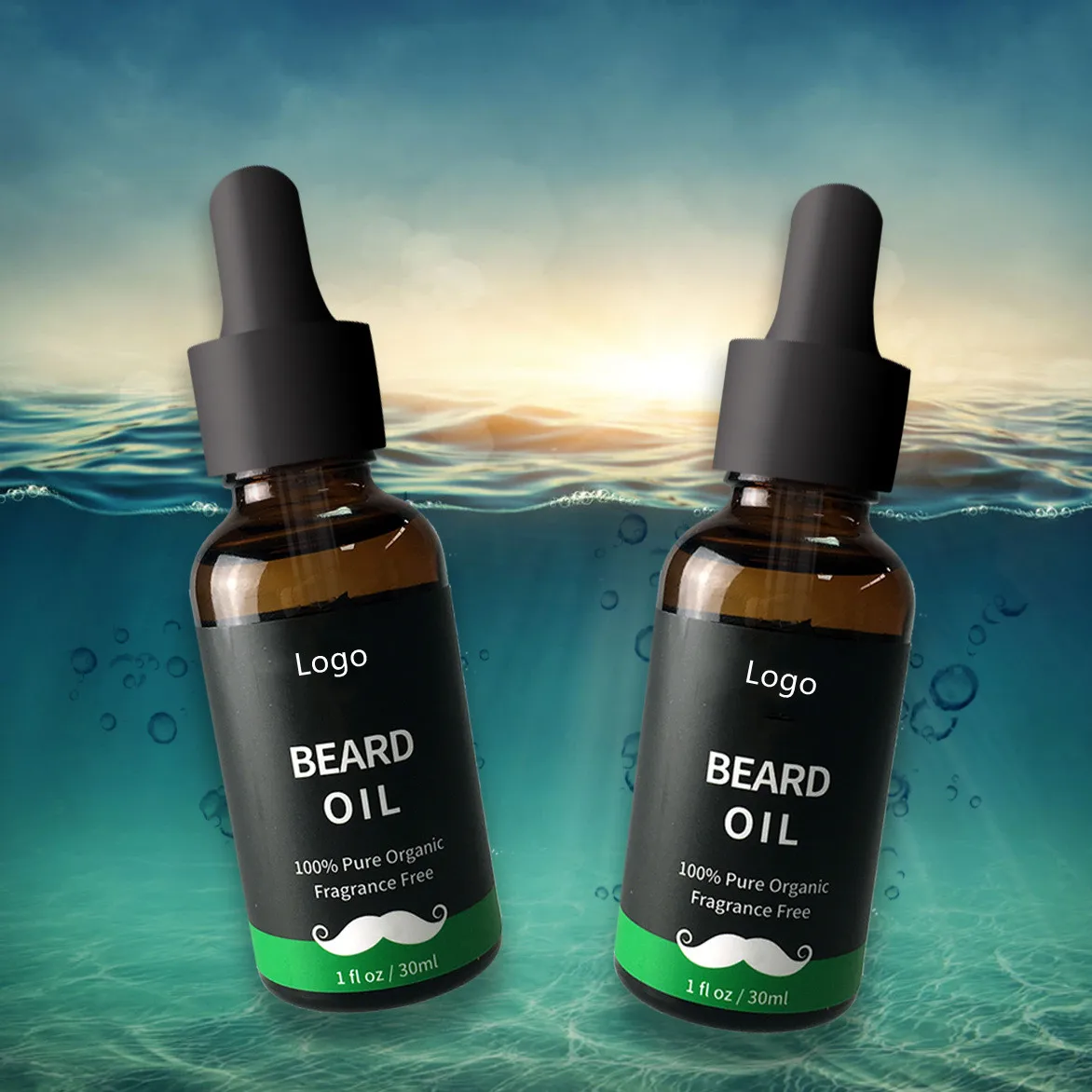 2022 hot selling Wholesale OEM serve MOQ 100pcs100% organic beard oil and balm beard shaping tool beard grooming