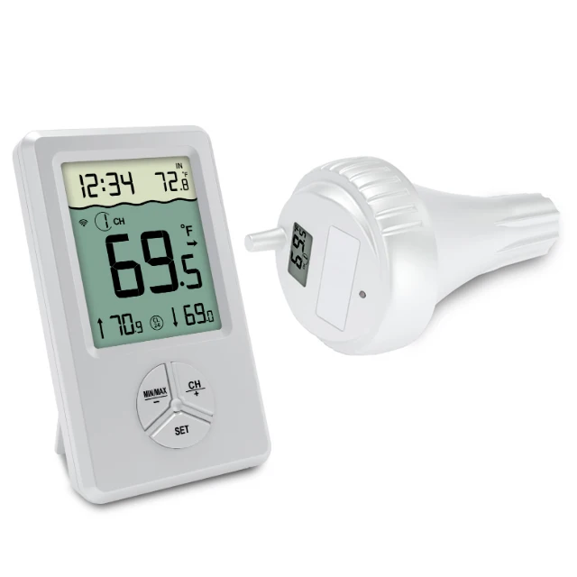 Swimming Pool Thermometer Wireless Bathtub Water Temperature Meter Floating Indoor Outdoor Thermometer