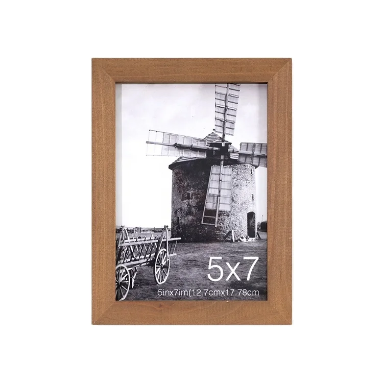 Скандинавский винтажный панорамный настенный Декор для дома и офиса из натурального массива дерева на заказ настольная подвесная фоторамка