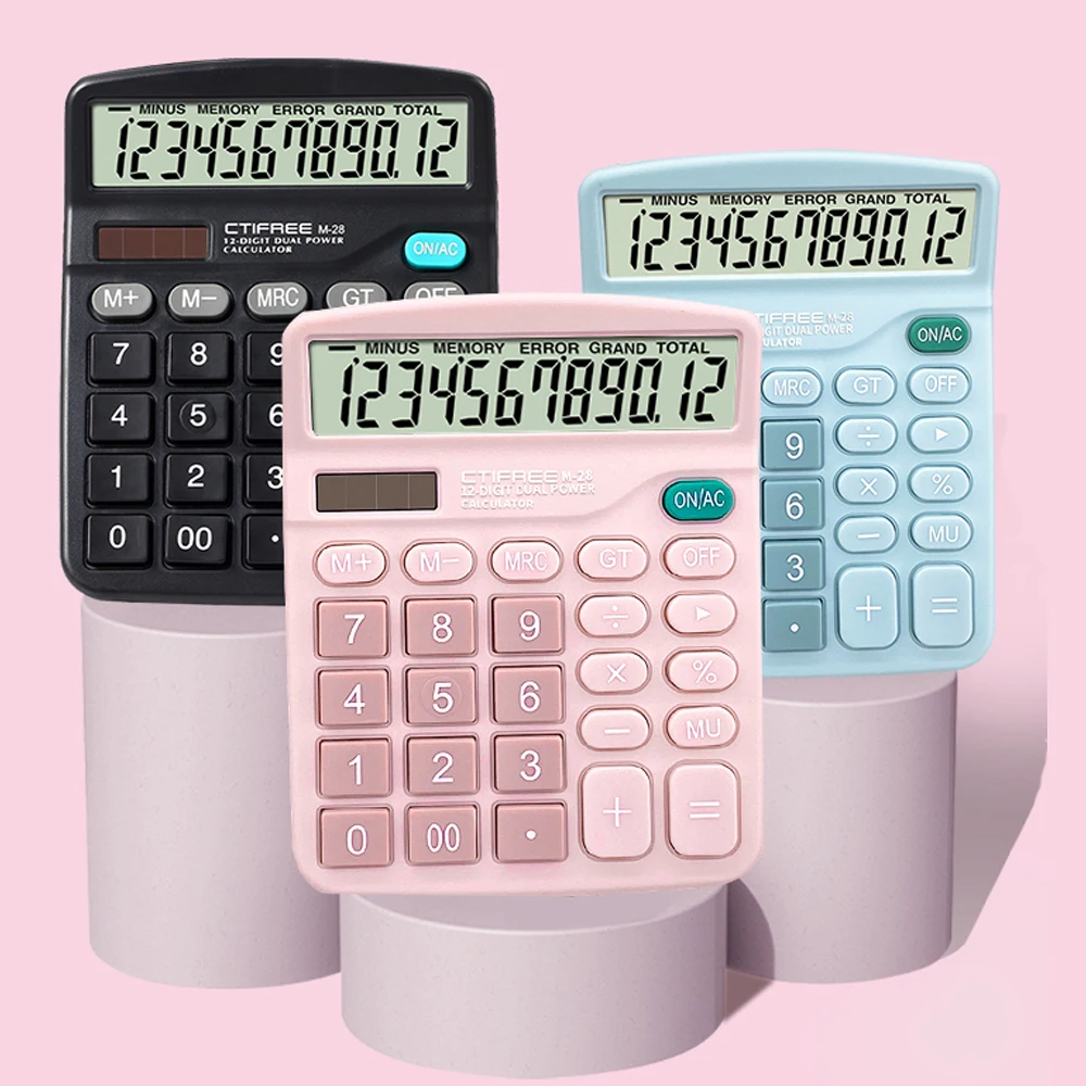 Standard Functional Calculators Wholesale Price Desktop Calculator with Tax 12 Digits Calculator for financial accounting