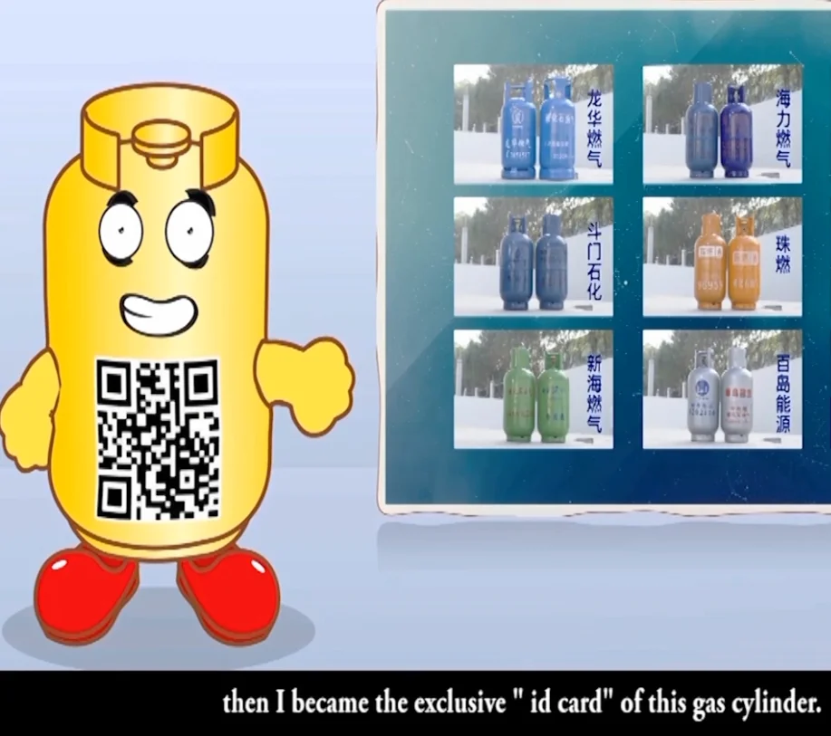 LPG Cylinder Tracking Tags Metal Barcode QR Barcode Easily Scanned By PDA or Mobile APP
