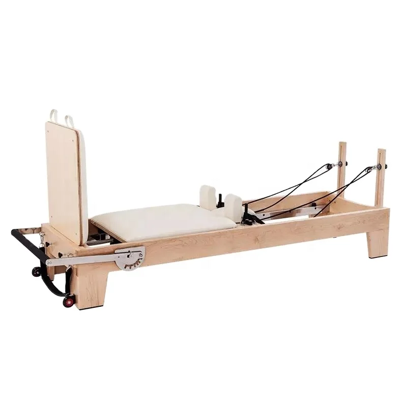 Custom pro yoga Body Building Gym Home Fitness Equipment Maple Wood Pilates Reformers Bed Machine