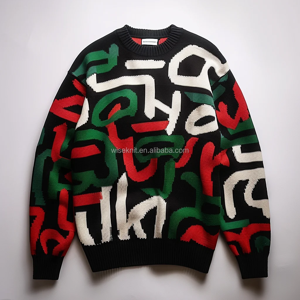 Oversized Knit y2k button striped pattern raw edge V neck Autumn Women Clothing Knitwear V Neck Long Sleeved Sweater Tops Women