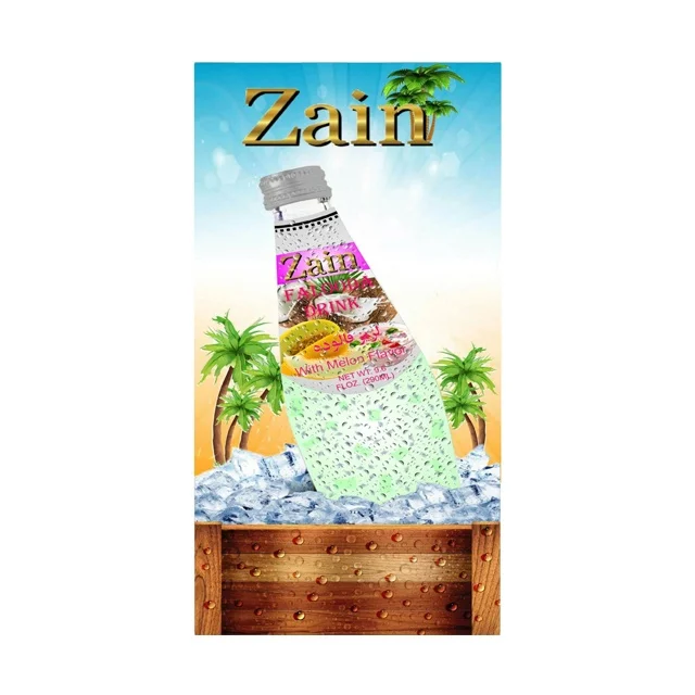 Coconut Milk Drink Sterilized Juice Zain Falooda Drink With Fruits Flavors Noodle Nata Decoco Basil Seed Products Type Flavored