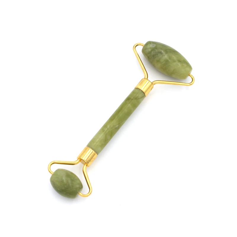 SFM Brand High Quality Green Jade Roller Guasha Set Hot Selling Face Massage Roller Jade Guasha Stone Drop Shipping Jade Roller