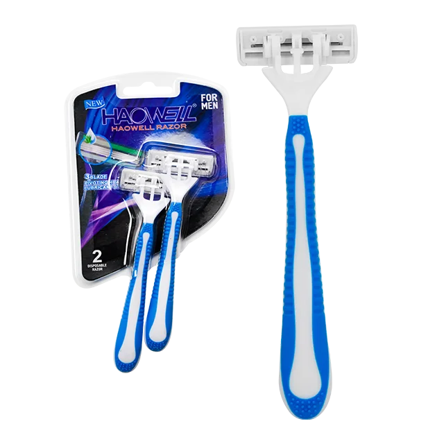 HW-B367DL  Cheap Wholesale Best Selling Three 3 Blades Sharp disposable Razor