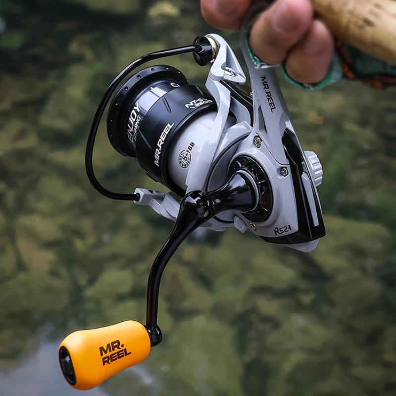 Hot OEM High Intensity Graphite Rotor Thick Bail Front Drag 6.5kg Max Drag Strong Drive Gear Spinning Fishing Reel