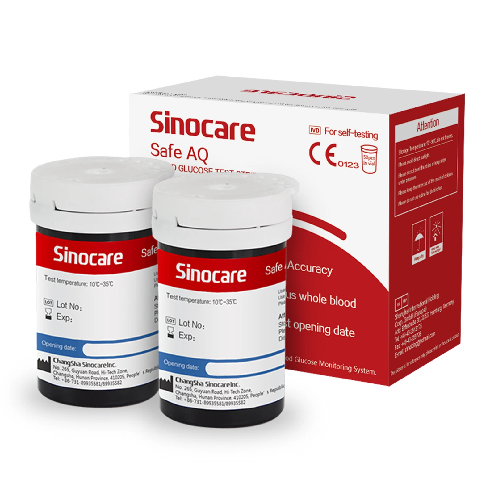 Sinocare Digital Glucometer Blood Glucose Monitor Sensor Glucose Meter Glycemie Strip Blood Glucose Test Strips