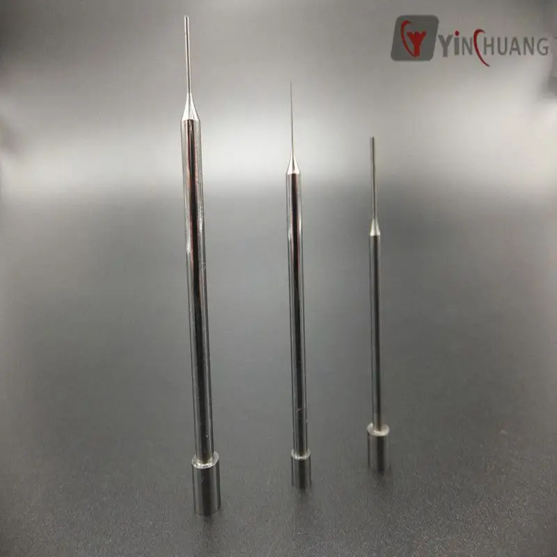 Long life high hardness tungsten carbide electrical punch pins precise