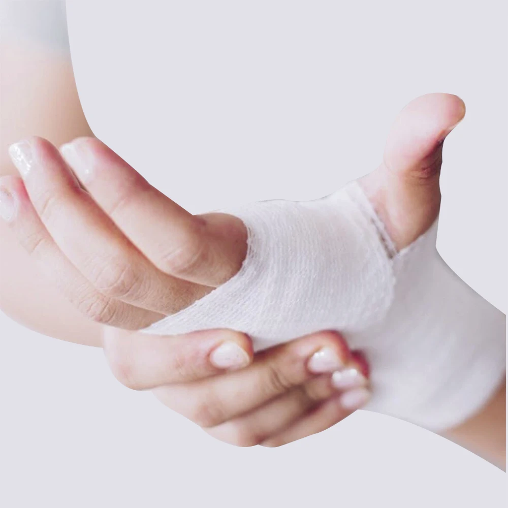 BLUENJOY Professional Pbt Elastic Bandage Medical First Aid Bandage 5*4.5cm For Hospital