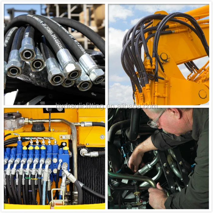 Eco-friendly EN DIN SAE 100 R2AT EN853 2SN hydraulic hose r2at