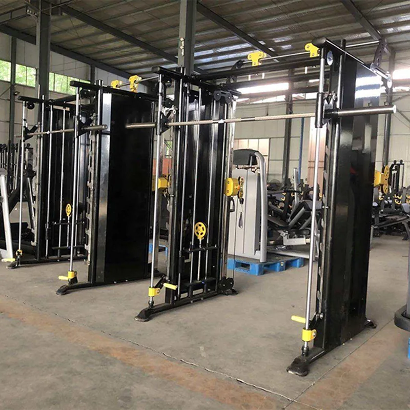 Commercial Gym Bodybuilding Equipment Squat Rack Leg Press Deadlift Multi Functional Trainer Smith Machine With Cross Cable