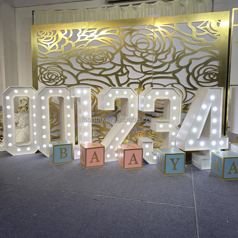 led electronic signs birthday party giant 4ft 5ft marquee love letters light up number for wedding decoration event props