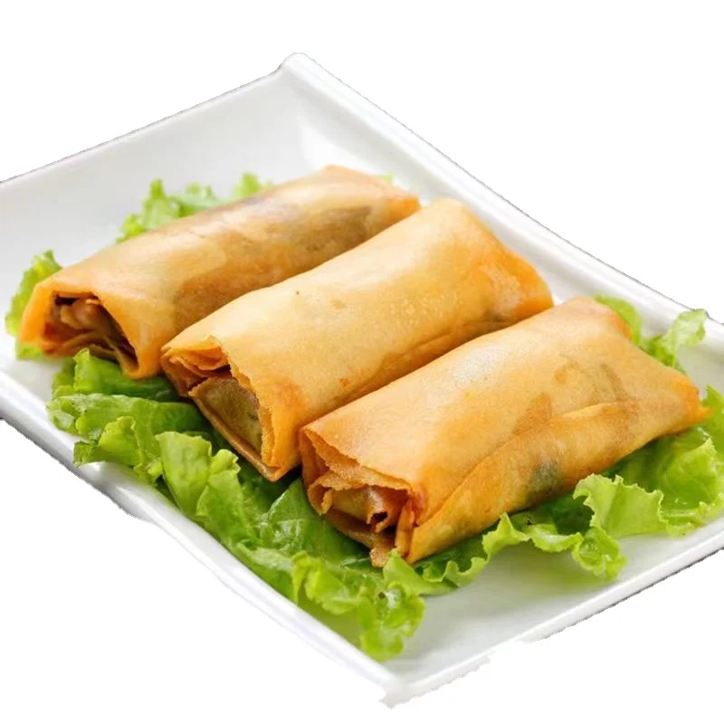 Traditional Food Freshly Selected Ingredients Fried Cooking Frozen Spring Roll Box Packaging Freeze Chinese Crispy Sweets 9 Kg