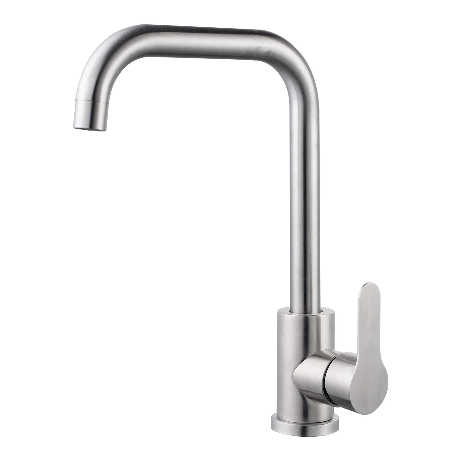 SS402L Tengbo classic deck mounted mixer sus304 lever tap Water Faucets Tapsgooseneck Kitchen Faucet