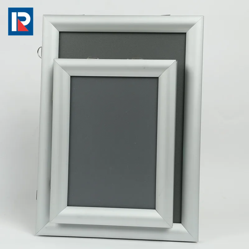 Aluminum Poster Frame Aluminum Photo Frame Black Frame with Ivory Color Mat for 8x10 Photo