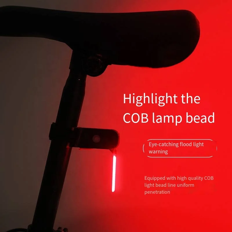 Cycling Dripping Taillight Waterproof Cob Seat Tube Installation Bicycle Accessories LED Rear Light USB Led Bicycle Tail Light