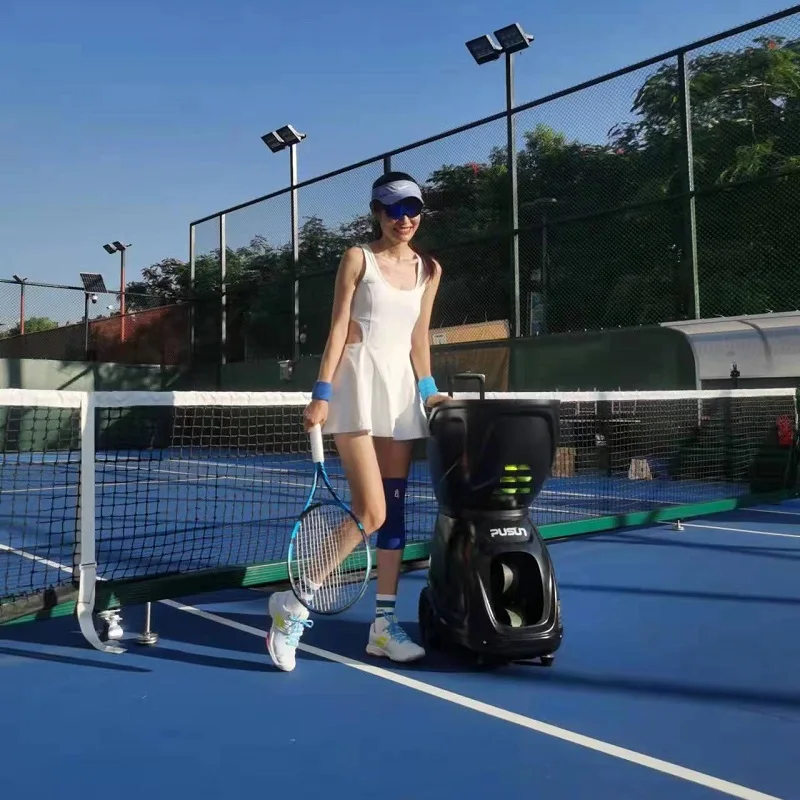 Professional Factory High Quality Pusun PT9001 Intelligent Tennis Pitching Machine Tennis Feeding Machine throwing machine