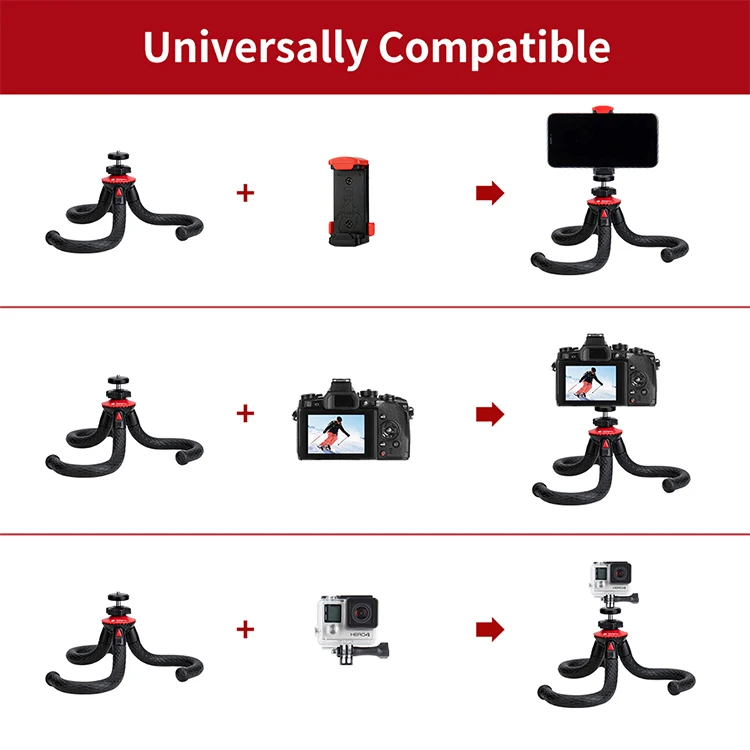 Fotopro Wholesale Waterproof Portable Travel Mini Dslr Camera Flexible Octopus Stand Tripod