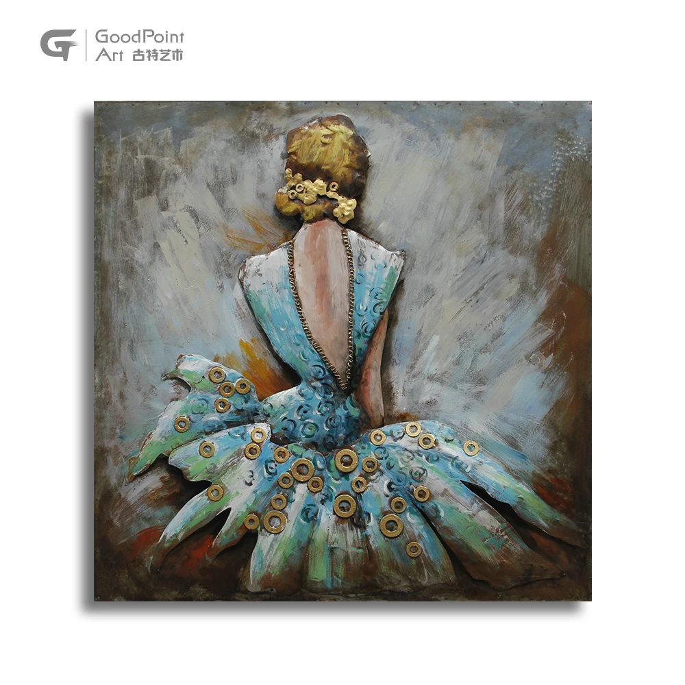 
room decor wall art picture painting 3d half naked woman back oil painting 