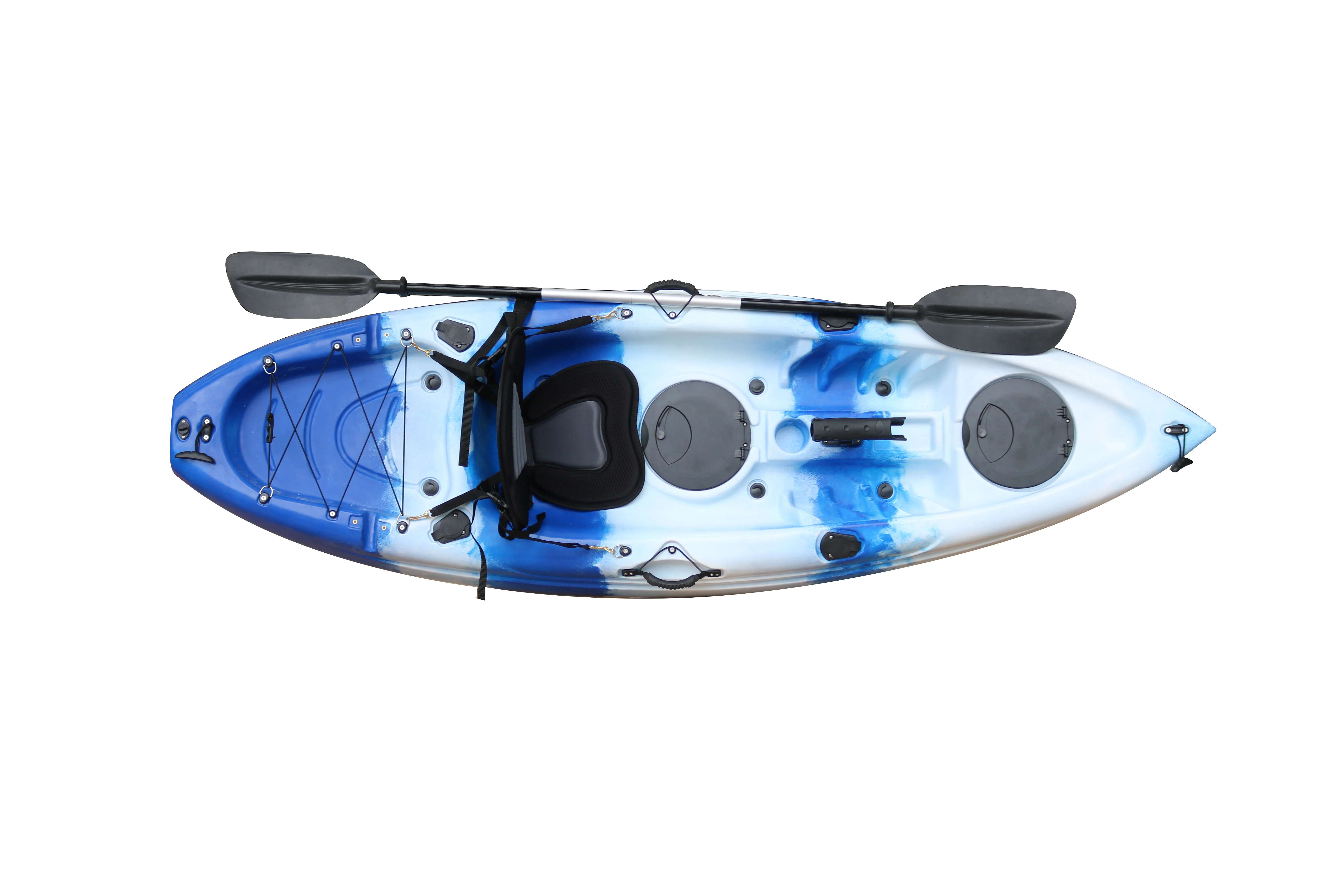 New designed small cheap fishing kayak with 4 fishing rod holders leisure kayak