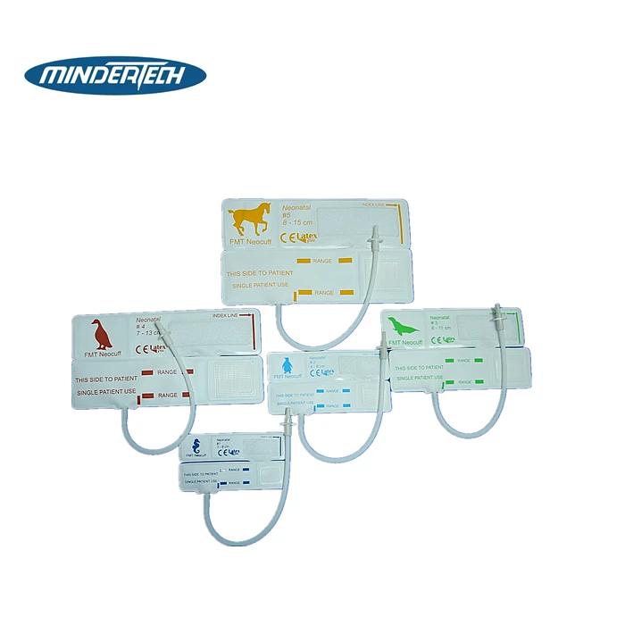 factory offer single hose disposable neonatal veterinary NIBP cuff vet use blood pressure cuff