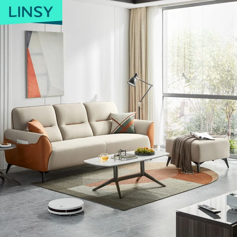Linsy Living Room Sofa Set L Shape New Modern Fabric Sofa S188